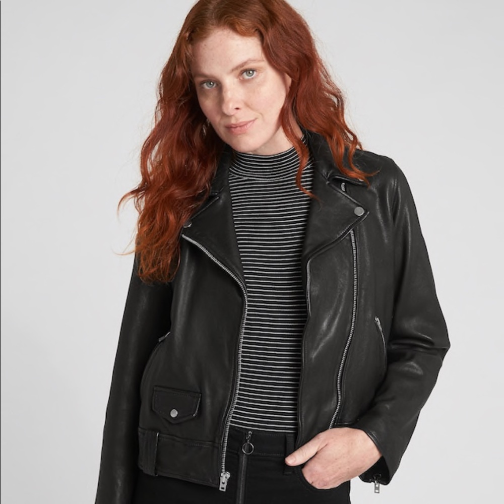 Leather Moto Jacket - Picture 4 of 7
